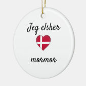 Jeg elsker mormor keramik ornament (Links)