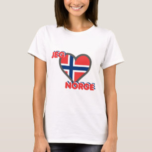 Jeg Elsker Norge (i-Liebe Norwegen) T-Shirt