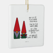 Jeg er så froh hver julekveld keramikornament (Rechts)