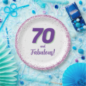 Jegliche 70. Geburtstagsparty Pappteller (Party)