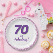 Jegliche 70. Geburtstagsparty Pappteller (Party)