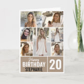 Jegliche 7-Collage | Foto Geburtstag Karte (Vorderseite)