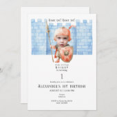 Jegliche Alters Kleinkinder Mittelalterliches Ritt Einladung (Vorne/Hinten)