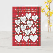 JEGLICHE ALTERSGRÜNDE, warum Tartan Kariert ist Karte (Gelbe Blume)