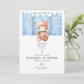 Jegliche Alterskinder Mittelalter Ritter Renfaire  Einladung (Stehend Vorderseite)