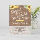 Jegliche Altersüberraschung Geburtstagskarten Einladung (Stehend Vorderseite)