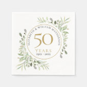 Jegliche Blätter zum Hochzeitstag Serviette (Vorderseite)