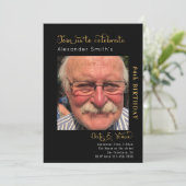 Jegliche erwachsene schwarze Einladung (Stehend Vorderseite)