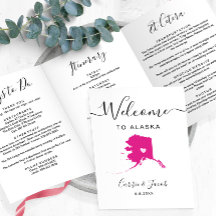 Jegliche Farbe Alaska Hochzeitstag Begrüßungsschre
