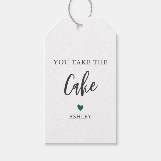 Jegliche Farbe, die Sie als Kuchen, Kuchen oder Ku Geschenkanhänger (Vorderseite)