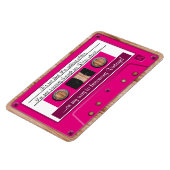 Jegliche Farbe, die zu einem alten Retro-Kassetten Magnet (Linke Seite)