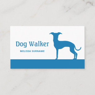 Jegliche Farbe Italienischer Windhund - Hundewalke Visitenkarte
