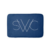 Jegliche Farbe - Moderne Monogramm-Badematte Badematte (Vorderseite)