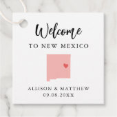 Jegliche Farbe New Mexico Wedding Welcome Bag Geschenkanhänger (Vorderseite)