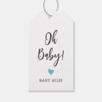 Jegliche Farbe Oh Babygeschenk-Tag, Babydusche-Tag