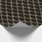 Jegliche Farbe und Gold-Mermaid-Skala-Overlay Geschenkpapier (Ecke)