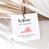 Jegliche Farbe Virginia Wedding Welcome Bag Geschenkanhänger