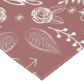 Jegliche farbige Blumengarne Swirl Cotton Tableclo Tischdecke (Schrägansicht)