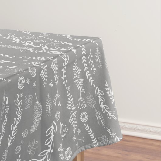 Jegliche farbige Blumengarne Swirl Cotton Tableclo Tischdecke (Beispiel)