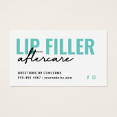 Jegliche farbige, moderne Mini-Lip-Filler-Aftercar (Vorderseite)