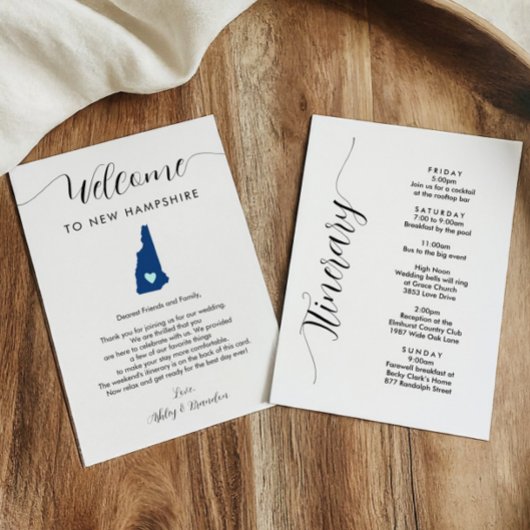 Jegliche farbige neue Hampshire-Hochzeit Begrüßung