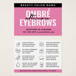 Jegliche farbige Ombre Pulver-Brows-Aftercare-Kart