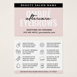 Jegliche farbige Ombre Pulver-Brows-Aftercare-Kart