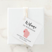 Jegliche farbige Wisconsin-Staat-Begrüßungstasche Geschenkanhänger (Beispiel)