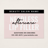 Jegliche Farbnadeln Lippenstift-Aftercare-Karte (Vorderseite)