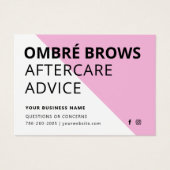 Jegliche farbrosa Ombre Pulver Brows Aftercare-Kar (Vorderseite)