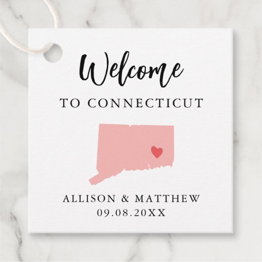 Jegliche Farbverbindung als Begrüßungstasche Geschenkanhänger (Vorderseite)