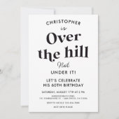 Jegliche Geburtstagsparty über dem Hügel Einladung (Vorderseite)