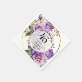 Jegliche Hochzeit (45) Gold Frame Rose Jahrestag Serviette (Ecke)