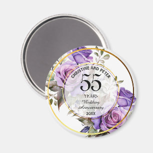 Jegliche Hochzeit (55) Gold Frame Rose Jahrestag Magnet