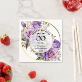 Jegliche Hochzeit (55) Gold Frame Rose Jahrestag Serviette (Beispiel)