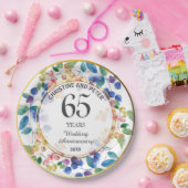 Jegliche Hochzeit (65 Jahre) Gold Frame Berries Pappteller (Party)