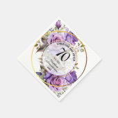 Jegliche Hochzeit (70) Gold Frame Rose Jahrestag Serviette (Ecke)