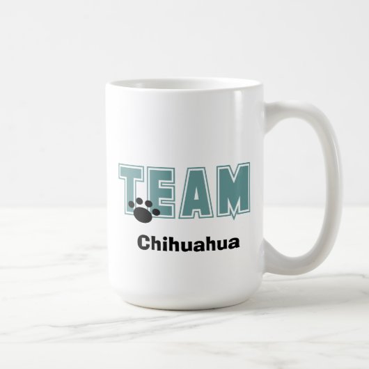 Jegliche Hunde-Brei-TEAM-Tasse Kaffeetasse (Rechts)