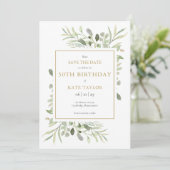 Jegliche Jahreszeit Wasserfarbenwelt Save The Date (Stehend Vorderseite)