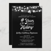 Jegliche Jubiläumsreihe leuchtet Jahre im KREIS Einladung (Vorne/Hinten)