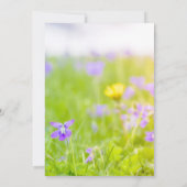 Jegliche Lila Geburtstagsfeier Einladung (Rückseite)