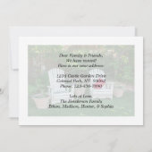 Jegliche neue Zuhause-Adresse ändern 2 Foto bewege Ankündigung (Rückseite)