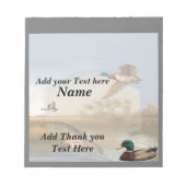 Jegliche Occasions Enten Candy Bar Wrappers Gastge Notizblock (Vorderseite)