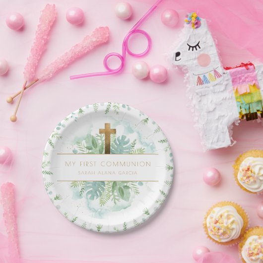 Jegliche religiöse Veranstaltung, elegante grüne u Pappteller (Party)