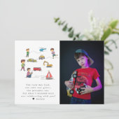 Jegliche Remote-Kontrolle RC Auto Motor Kindergebu Dankeskarte (Stehend Vorderseite)