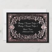Jegliche Rose Gold Frame Einladung (Vorderseite)