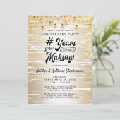 Jegliche schwarze Streichleuchten Einladung (Stehend Vorderseite)