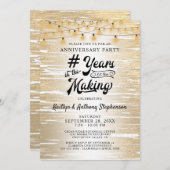 Jegliche schwarze Streichleuchten Einladung (Vorne/Hinten)