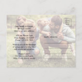 Jegliche Textänderung des Fotos Osterweiterung 2 Ankündigungspostkarte (Rückseite)