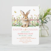 Jegliche Veranstaltung - Bunny Birthday Baby Dusch Einladung (Stehend Vorderseite)